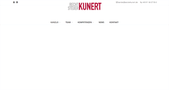 Desktop Screenshot of kanzleikunert.de